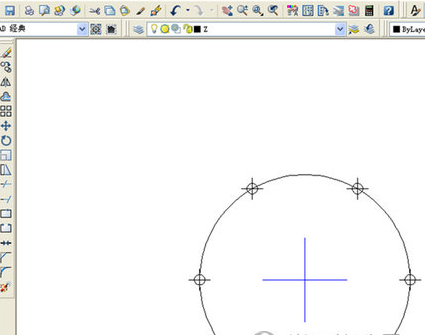 AutoCAD制作出等分圆的简单操作