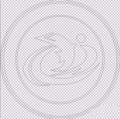 ps制作中学学校校徽logo的图文操作