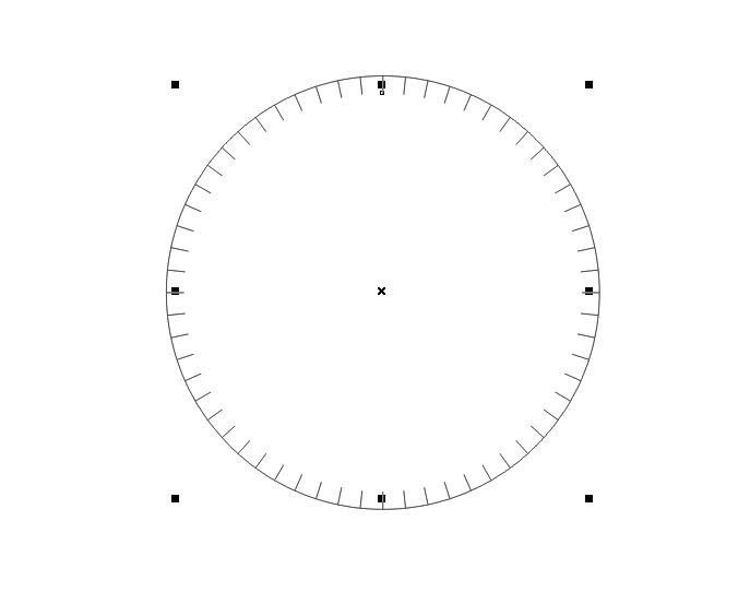cdr制作简单钟表的操作流程
