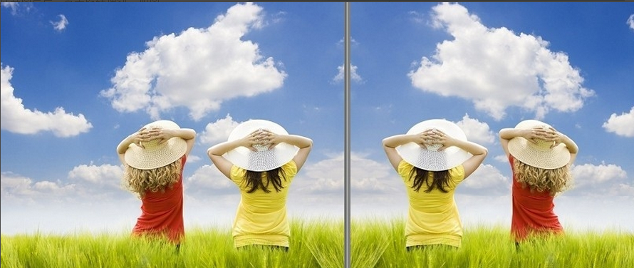 光影魔术手里镜像翻转功能使用操作介绍