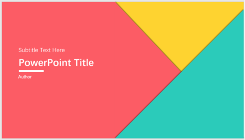 PPT制作主题色色块型封面的图文操作