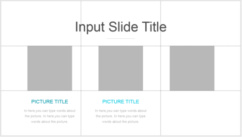 PPT制作正文页三图文版式的图文操作
