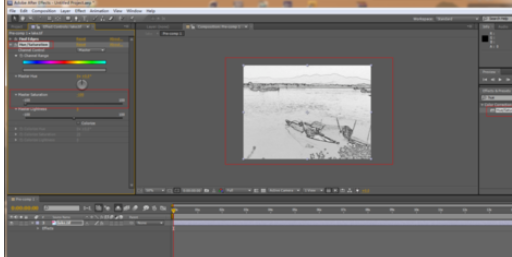 Ae打造水墨画效果的图文操作