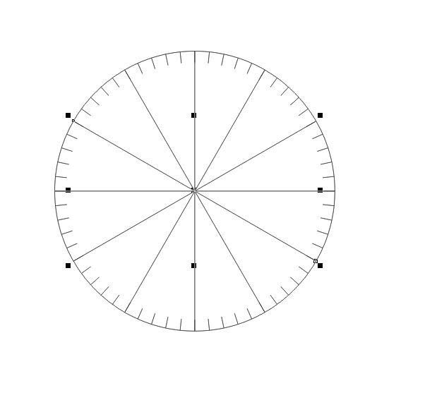cdr制作简单钟表的操作流程