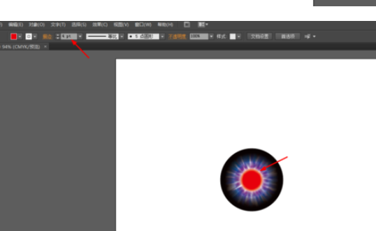 ai做出眼球图案的操作流程