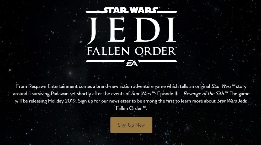 《星球大战绝地：堕落秩序》会在2019年圣诞时发售