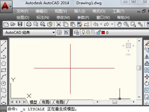 AutoCAD绘制中心线的操作过程