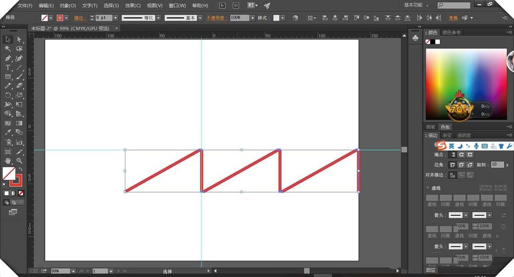 AI制作直线图形的操作流程