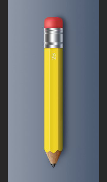 ps制作铅笔样式创意问号的图文操作