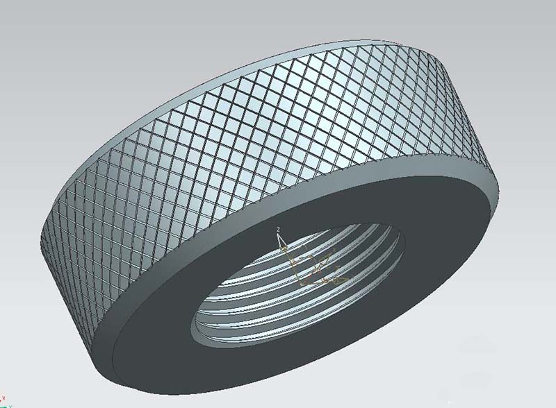 UG制作滚花零件模型的图文操作