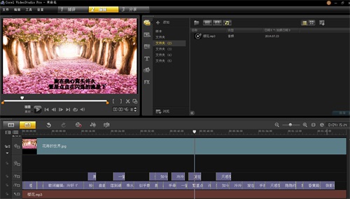 会声会影添加歌词的基础操作过程