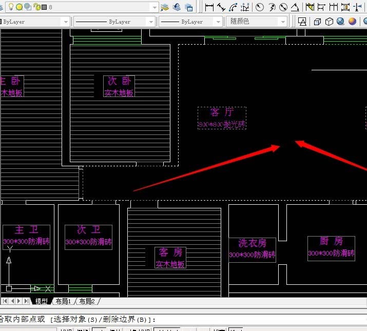 cad设置地砖尺寸的操作流程
