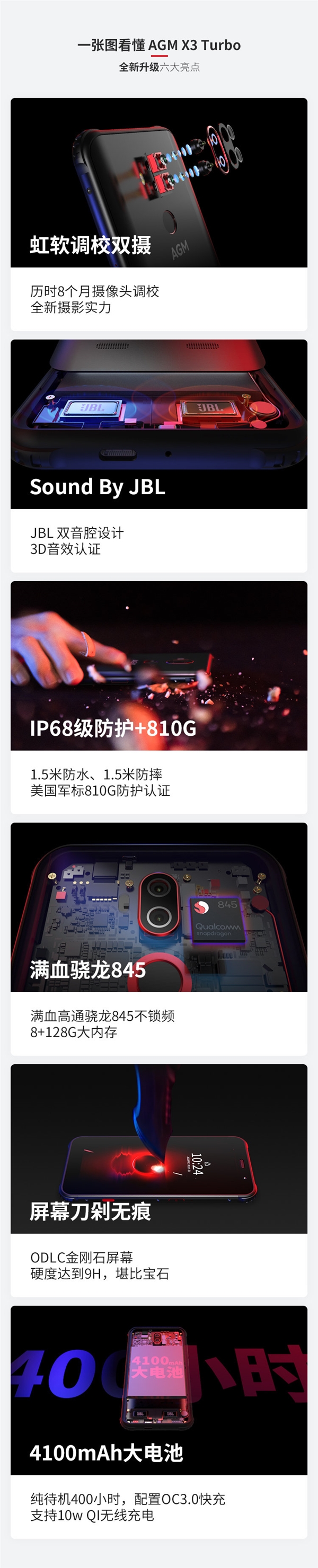 AGM X3 Turbo正式上线：骁龙845处理器