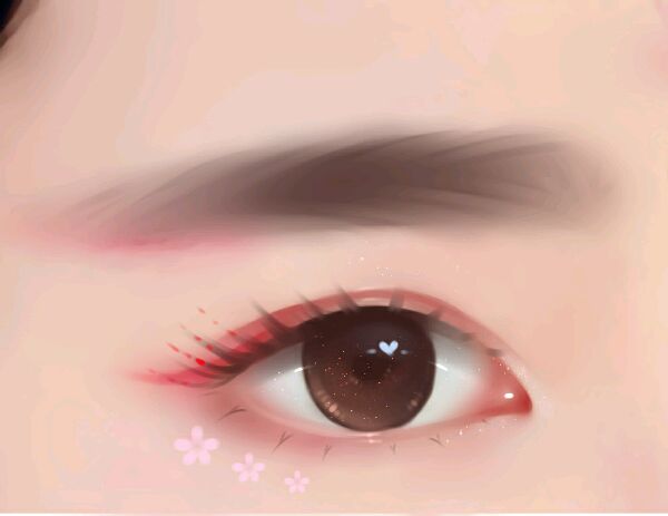 PS仿手绘制作水灵眼睛的详细操作