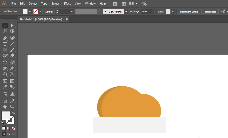 ai做出一盘烤鸡图标的操作流程