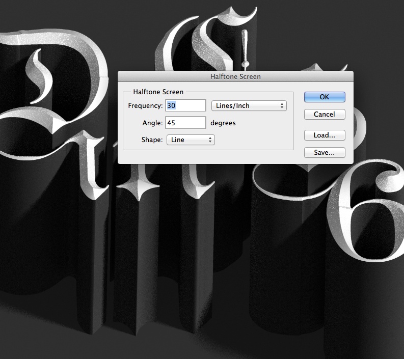 Adobe Photoshop CS6制作立体3D字母的图文操作