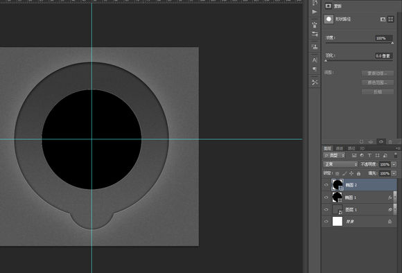 PS临摹一个旋钮的详细操作