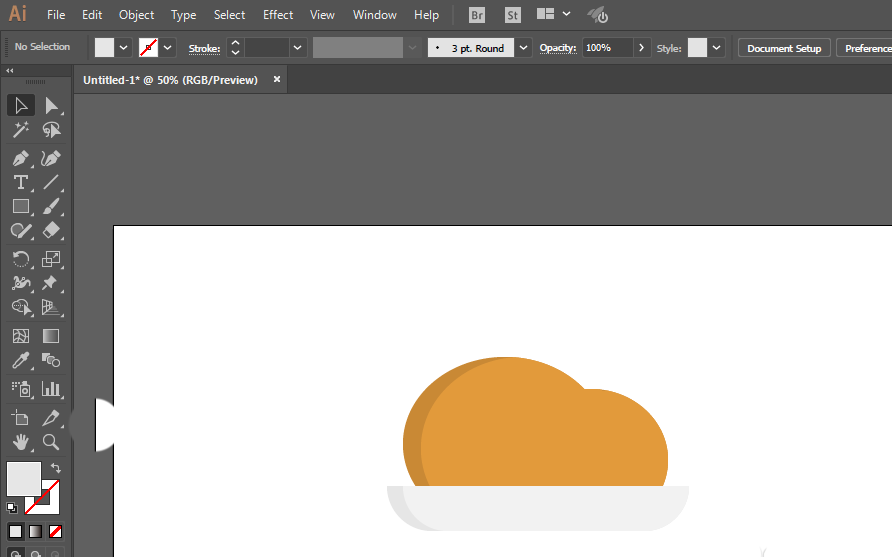 ai做出一盘烤鸡图标的操作流程