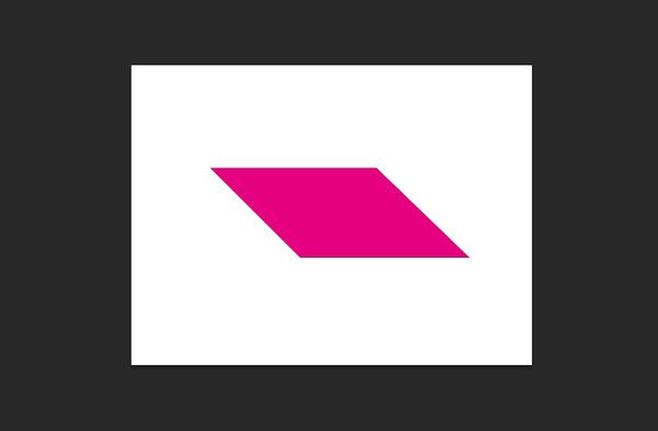 Ps制作斜矩形的图文操作讲述