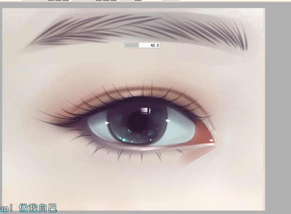 ps结合sai转手绘眼睛的详细操作