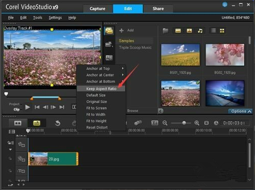 会声会影x9添加不在界面的遮罩的详细操作