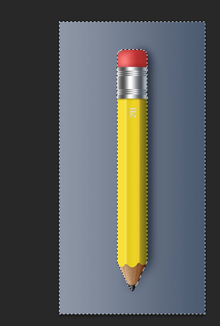 ps制作铅笔样式创意问号的图文操作