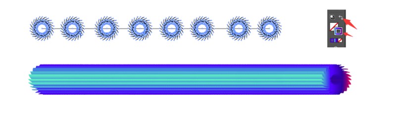 ai制作艺术三维混合效果的图文操作