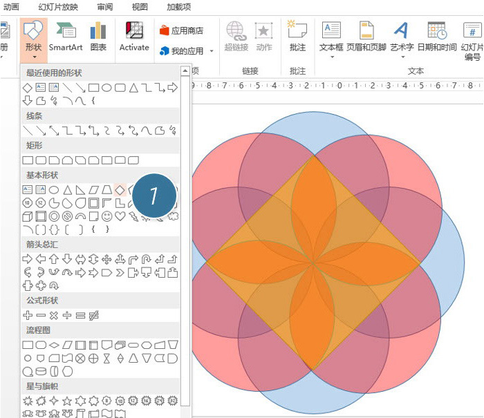 ppt打造浆形图案的图文操作