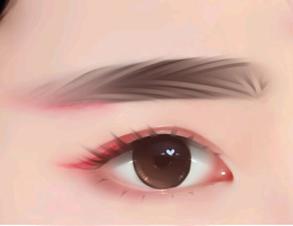 PS仿手绘制作水灵眼睛的详细操作