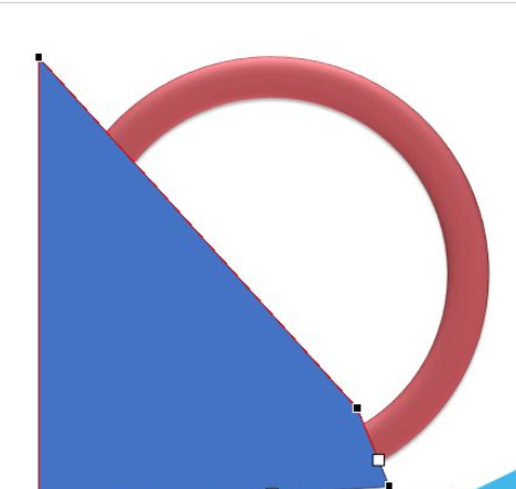 PPT绘制叠加半环图形的操作流程