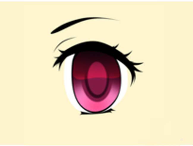ps制作动漫人物眼睛的图文操作