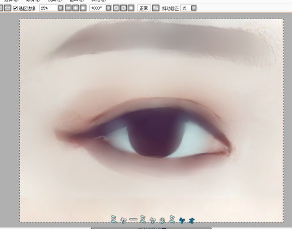 ps结合sai转手绘眼睛的详细操作