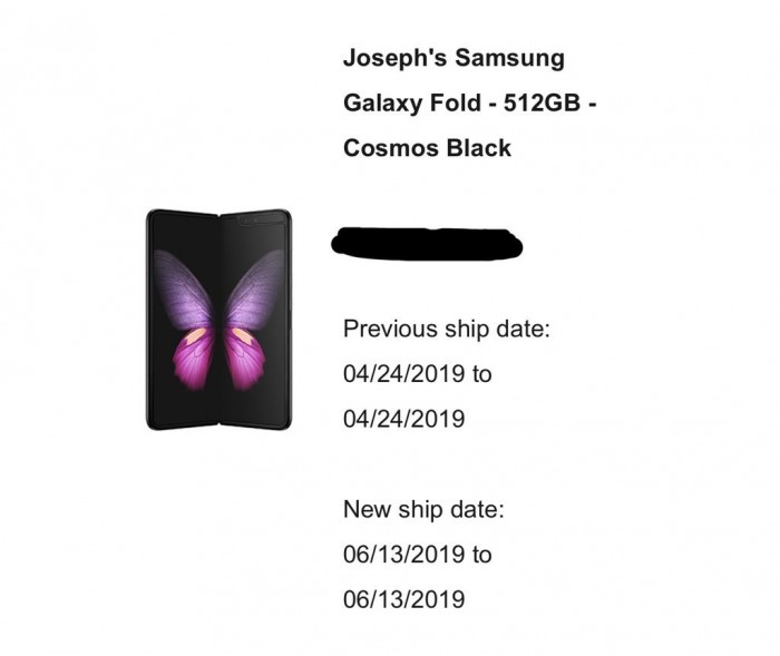 传新设备Galaxy Fold会于6月13日上线发售