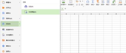 wps表格设置打印预览的操作流程