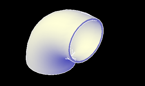 AutoCAD制作水管弯头的操作流程