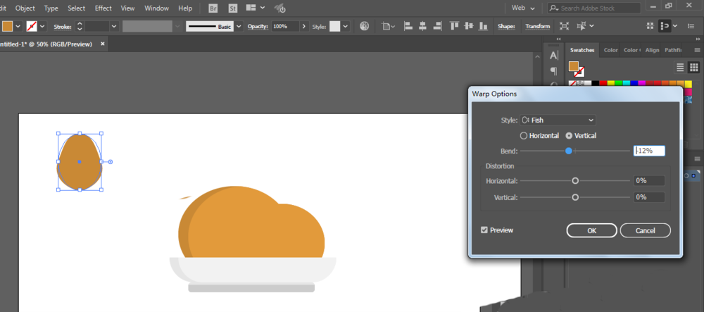 ai做出一盘烤鸡图标的操作流程