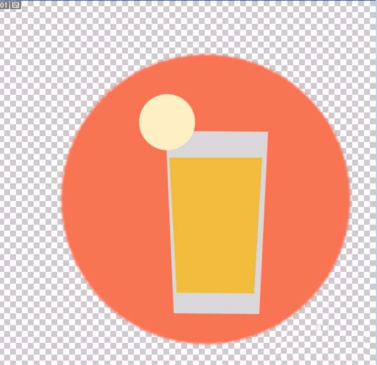 ps做出果汁饮料杯的图文操作