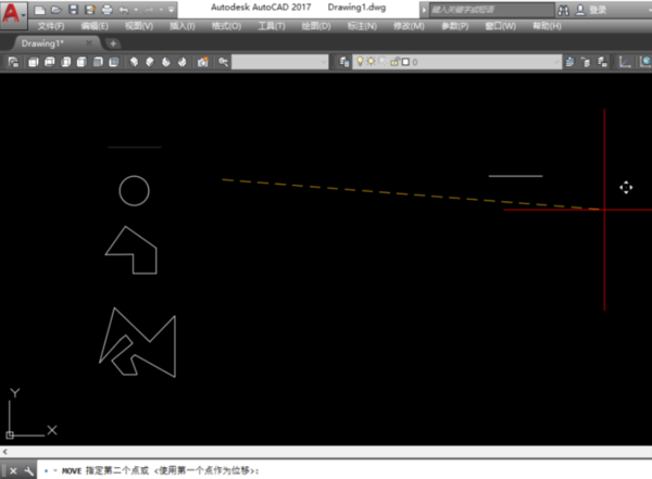 cad移动图形的详细操作