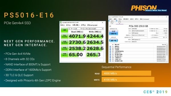 技嘉展示第一款PCIe 4.0 SSD