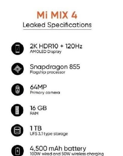 小米MIX 4或使用120Hz的2K屏