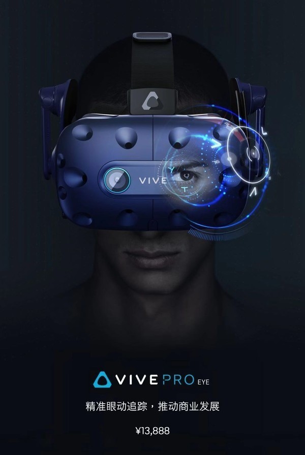 HTC Vive Pro Eye设备迎来预售模式：13888元