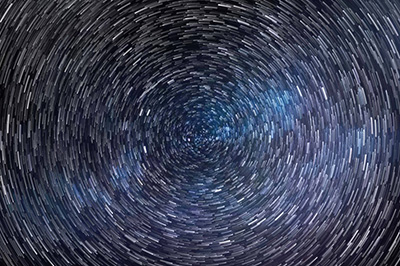 Photoshop制作出旋转星空的具体操作方法