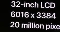 苹果迎来32英寸6K显示器 34500元