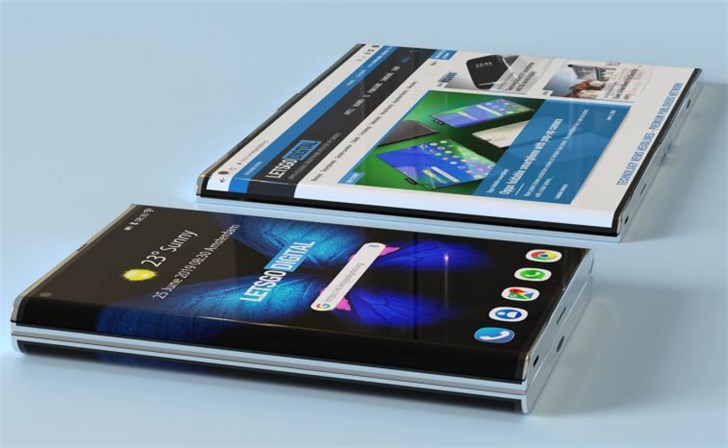 三星新折叠屏设计：显示屏大变样