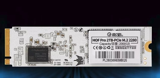 影驰上线HOF PRO M.2 固态