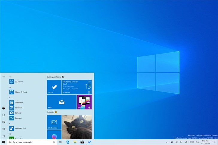 微软送出Windows 10 20H1快速预览版18912更新