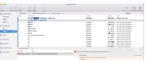 SourceTree进行分支合并的操作教程