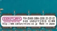Century Micro带来第一款原生DDR4-3200内存