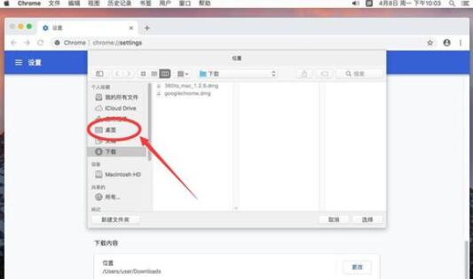 谷歌浏览器Mac版更改下载位置的方法