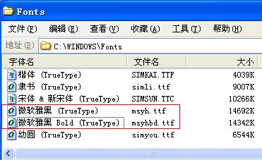 微软雅黑字体在火狐中使用步骤